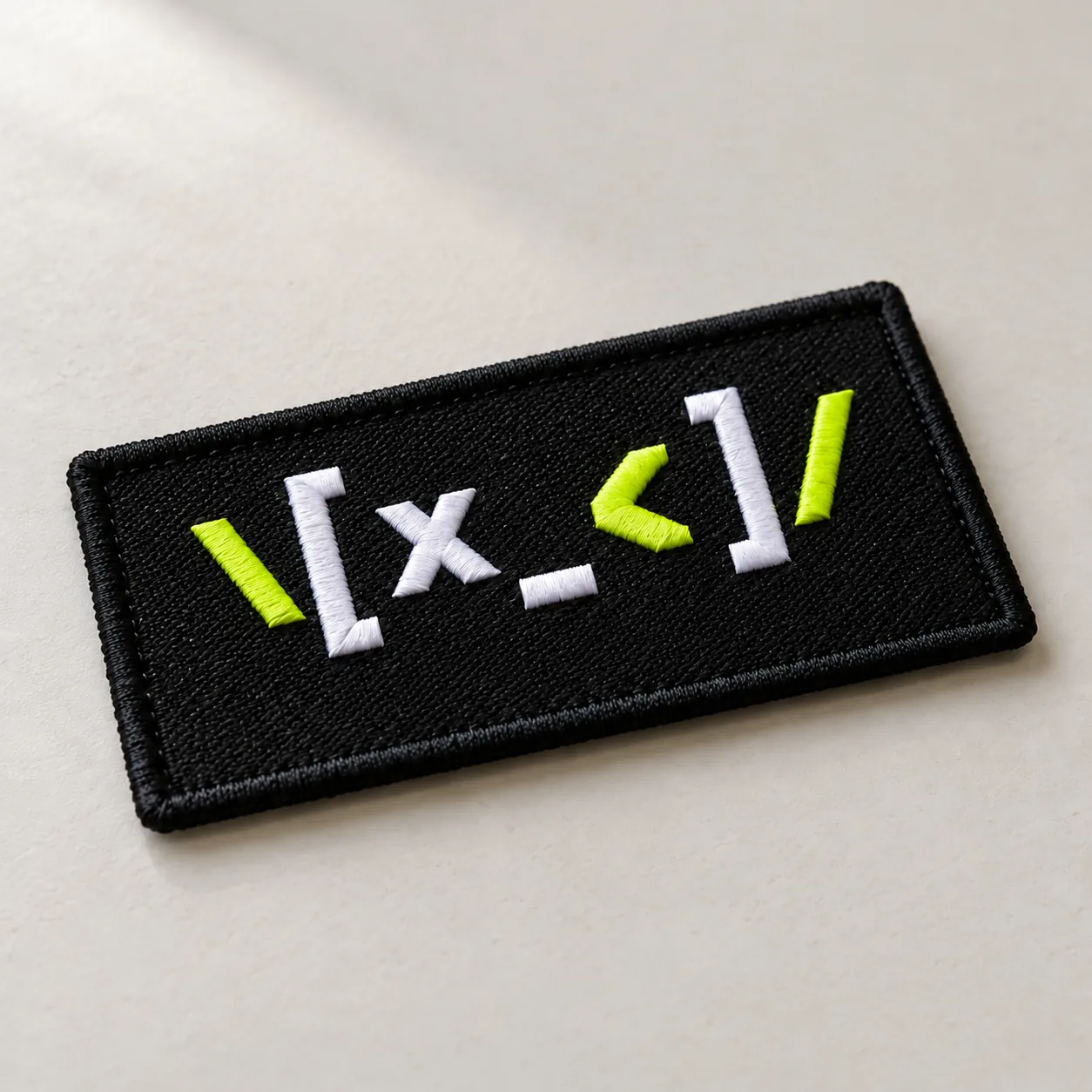 Embroidered velcro patch